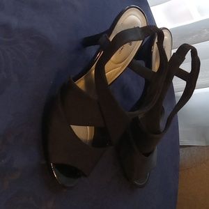 Black Strappy Heels